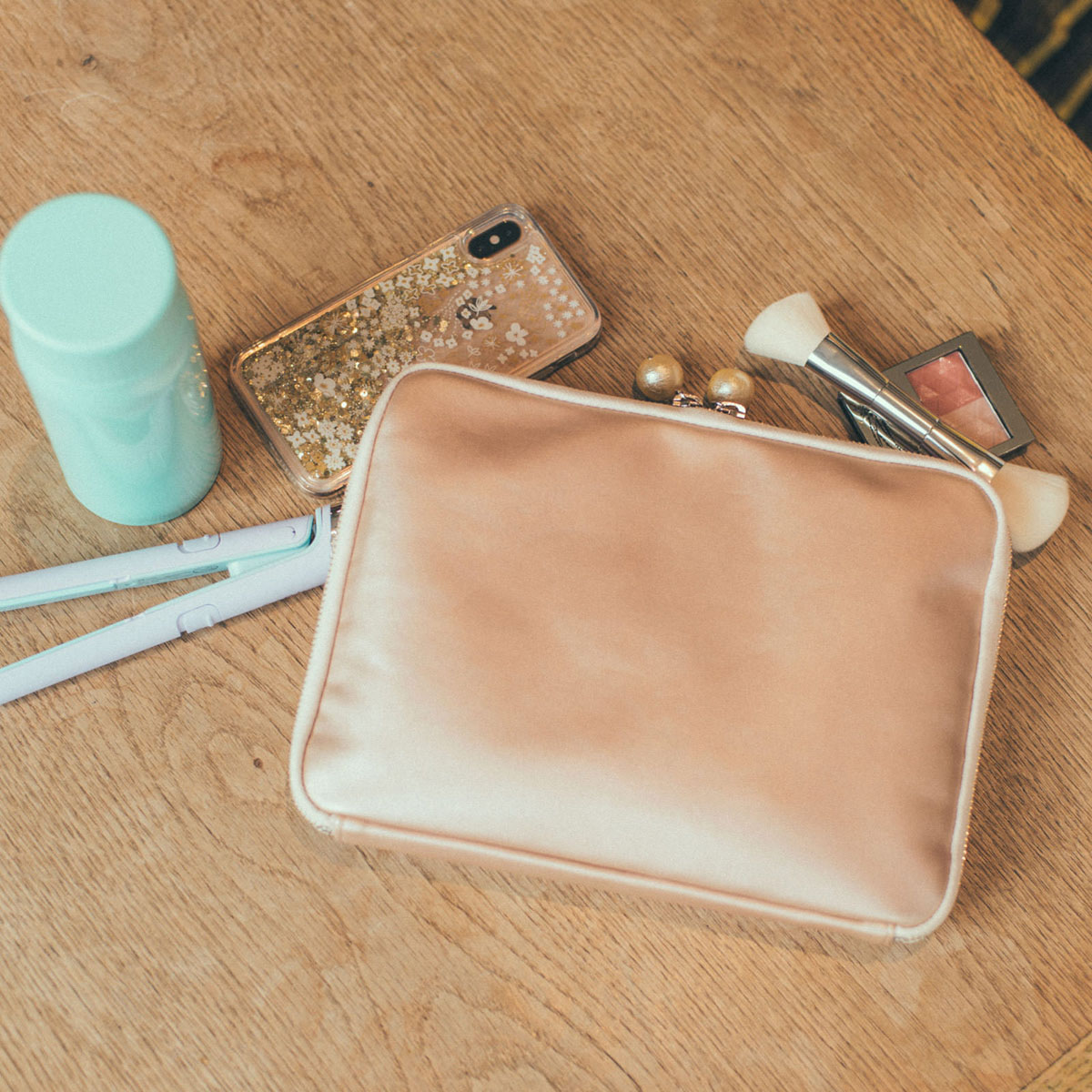 【moo-さん専用】おおきいひきだしポーチ　タンバリン おおきいひきだしポーチ / LIBERTY FABRICS Decadent Blooms