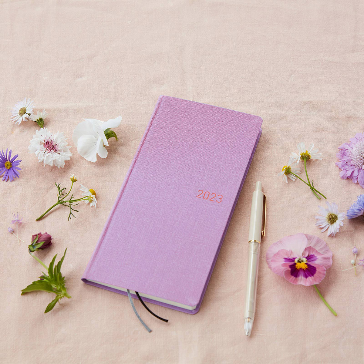 Colors Light Purple Weeks Hardcover Book Hobonichi Techo 2023
