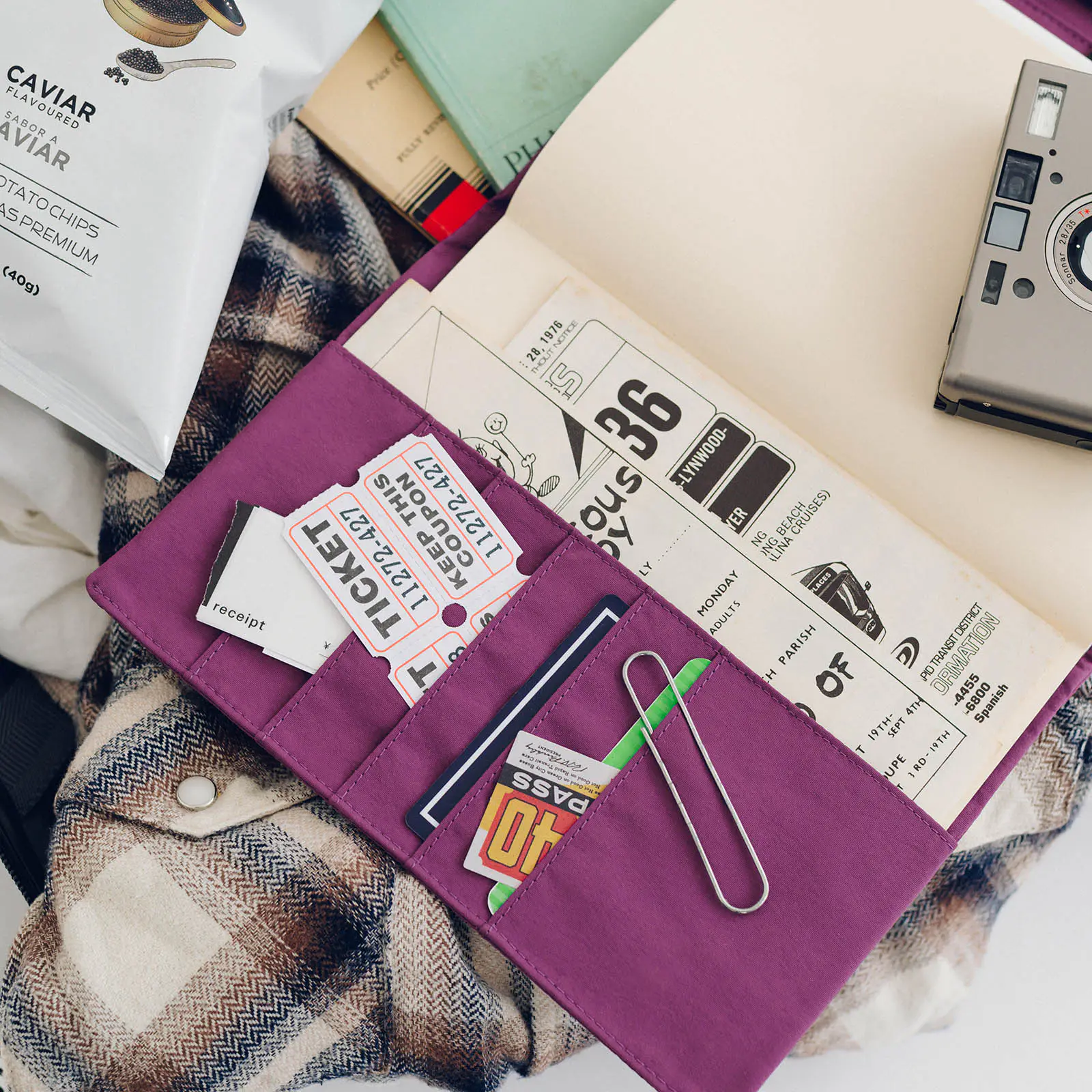 tragen / パープル ［カズンサイズ（A5）］ - 手帳ラインナップ