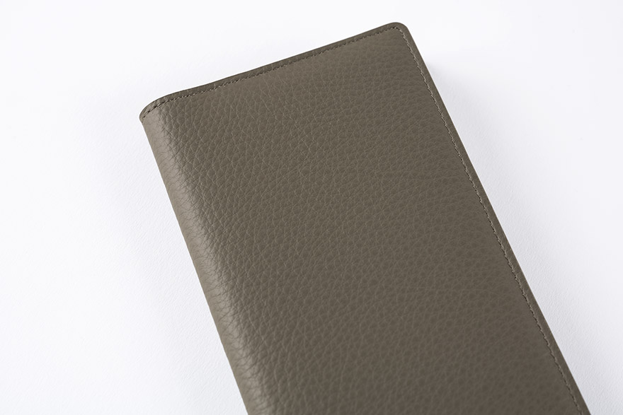 タイト（グレー＆ライトブルー） ［weeksカバー］ - 手帳