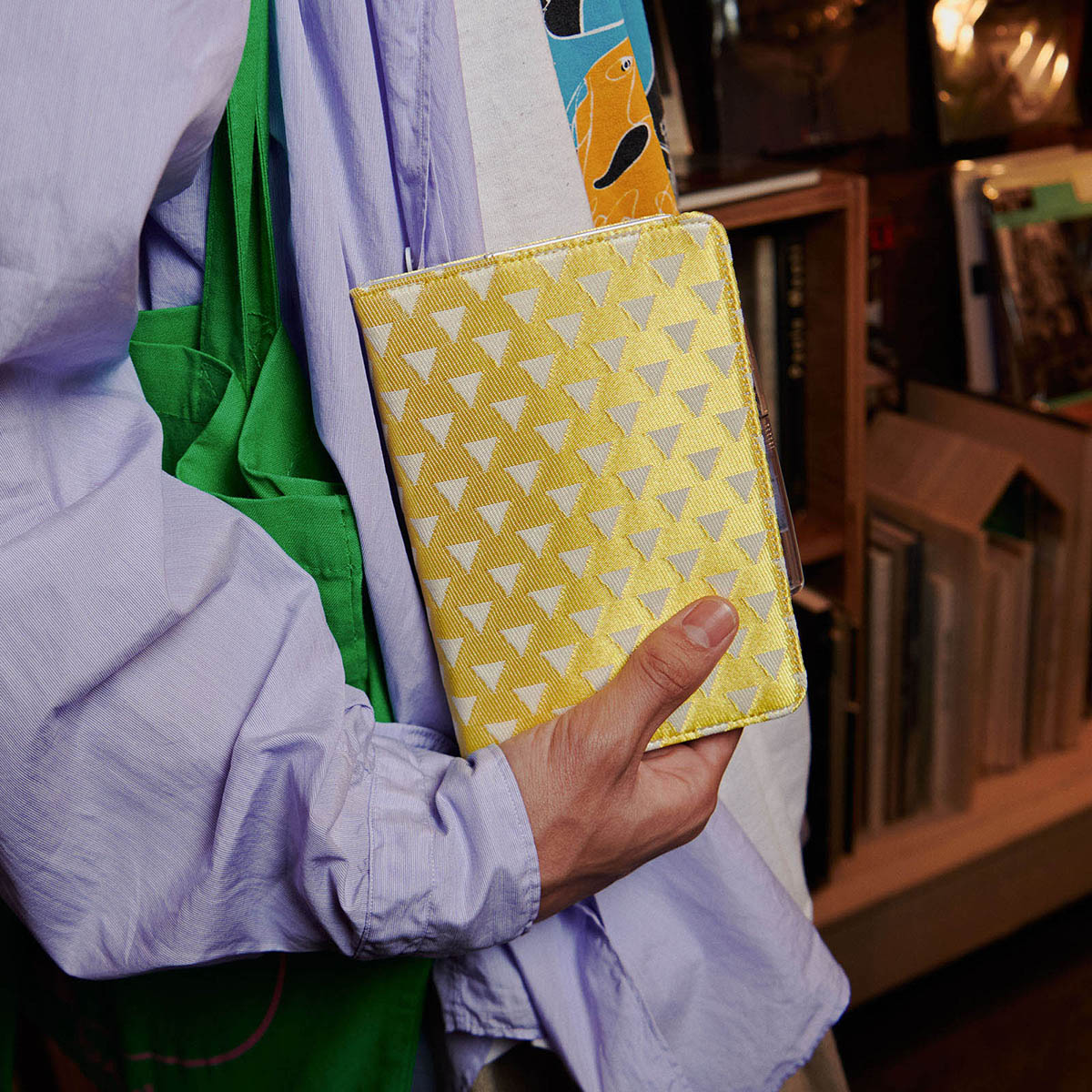 yuge fabric farm / うろこ紋 ［オリジナルサイズ（A6）］ - 手帳