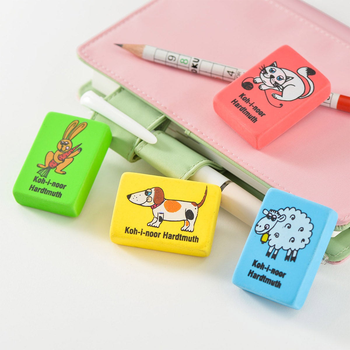 コヒノール / 消しゴム 4色セット - 文具・雑貨ラインナップ - 文具