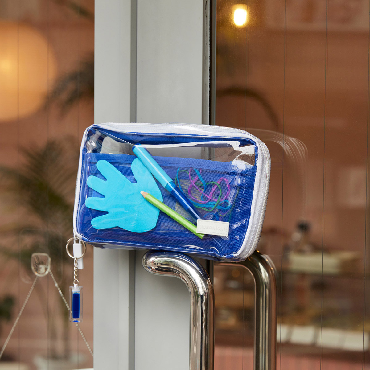 とうめいブルー ［ひきだしポーチ・姉］ - ひきだしポーチラインナップ