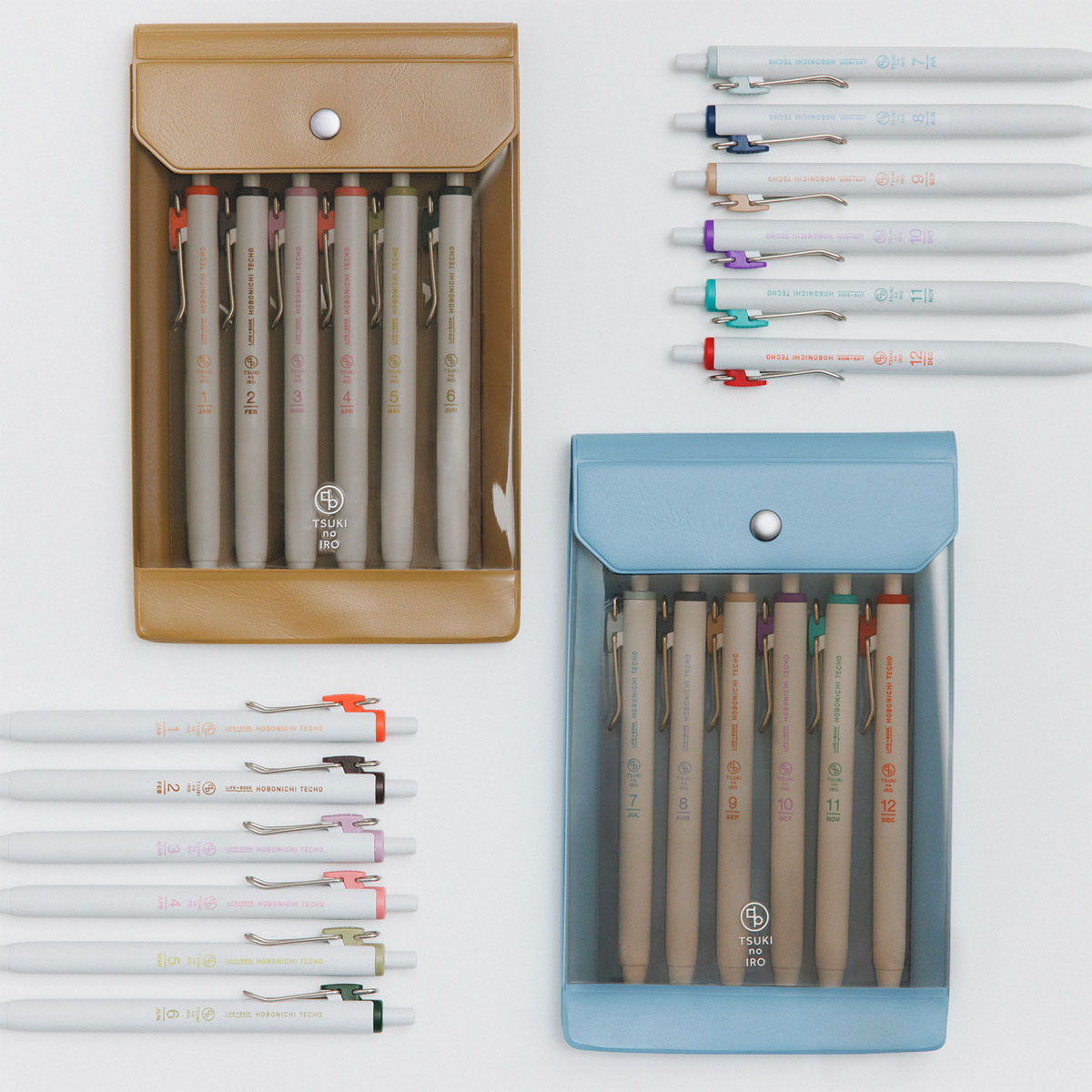 TSUKI no IRO / ユニボール ワン 0.38mm 6本セット ケース入り （1～6