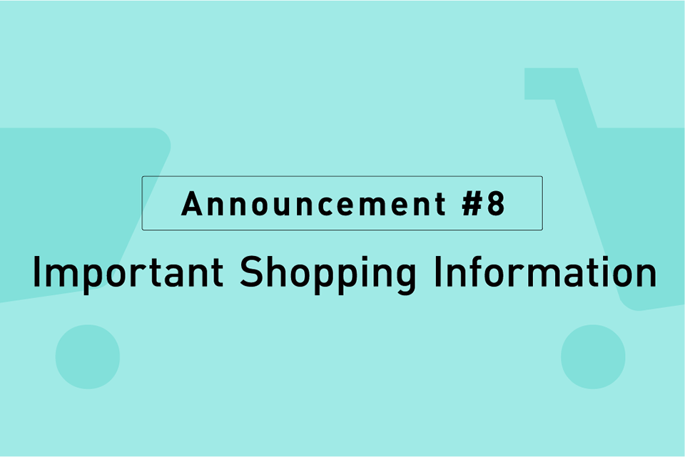 Important Shopping Information