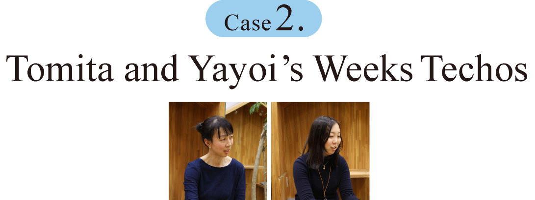 Case 2.Tomita and Yayoi’s Weeks Techos

