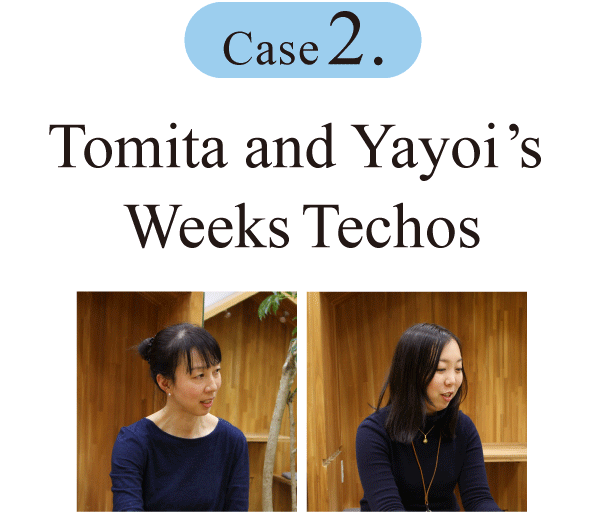 Case 2.Tomita and Yayoi’s Weeks Techos
