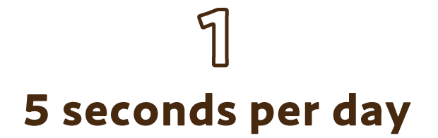 1:1日5秒の世界。