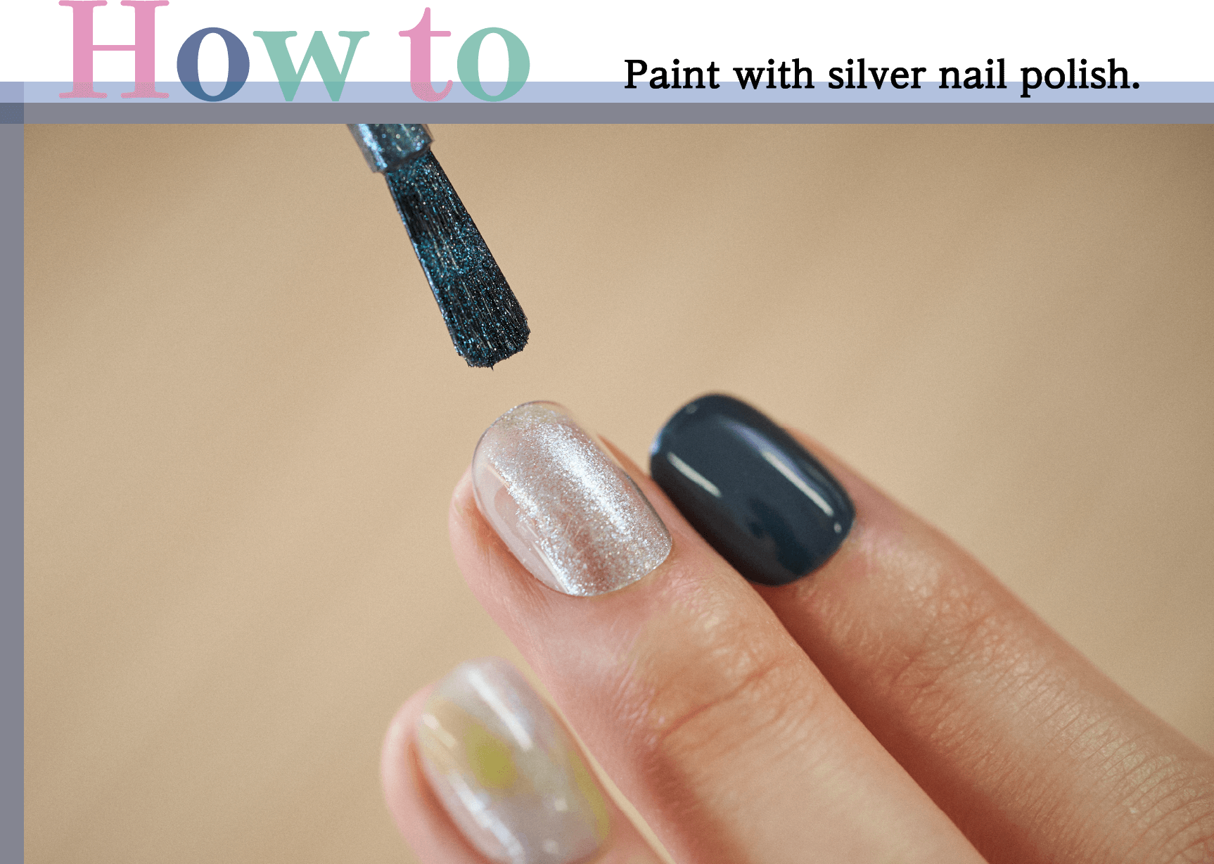 2. Quick and Easy Silver Nail Art - wide 7