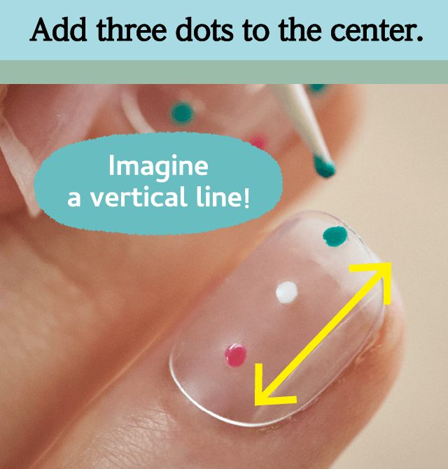 Add three dots to the center.