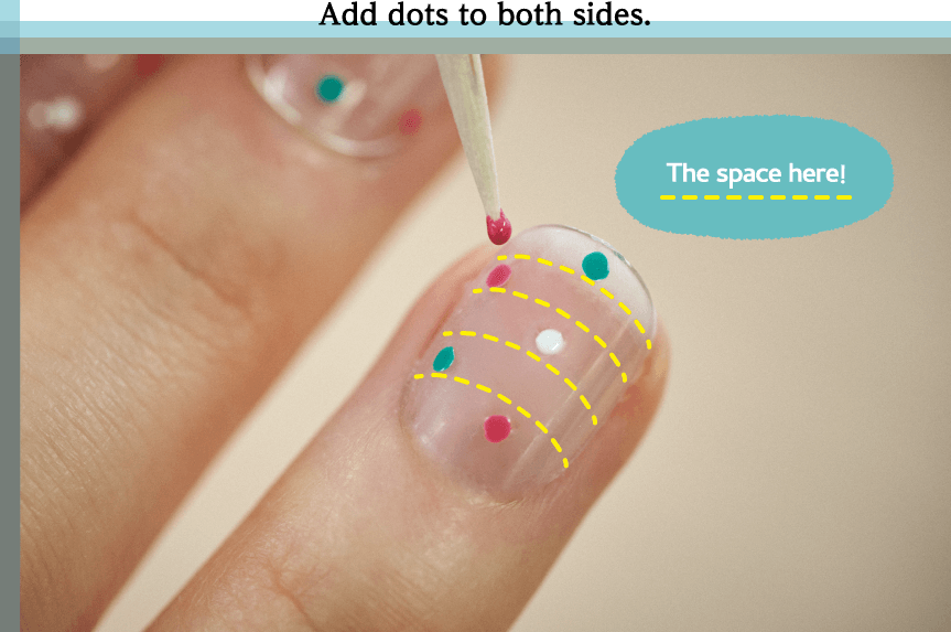 Add dots to both sides.