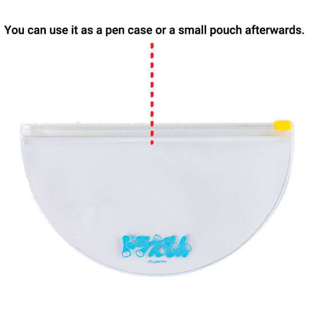 You can use it as a pen case or a small pouch afterwards.