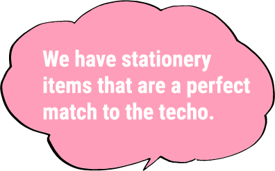 We have stationery items that are a perfect match to the techo.