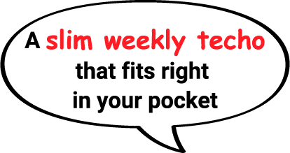 A slim weekly techo that fits right in your pocket
