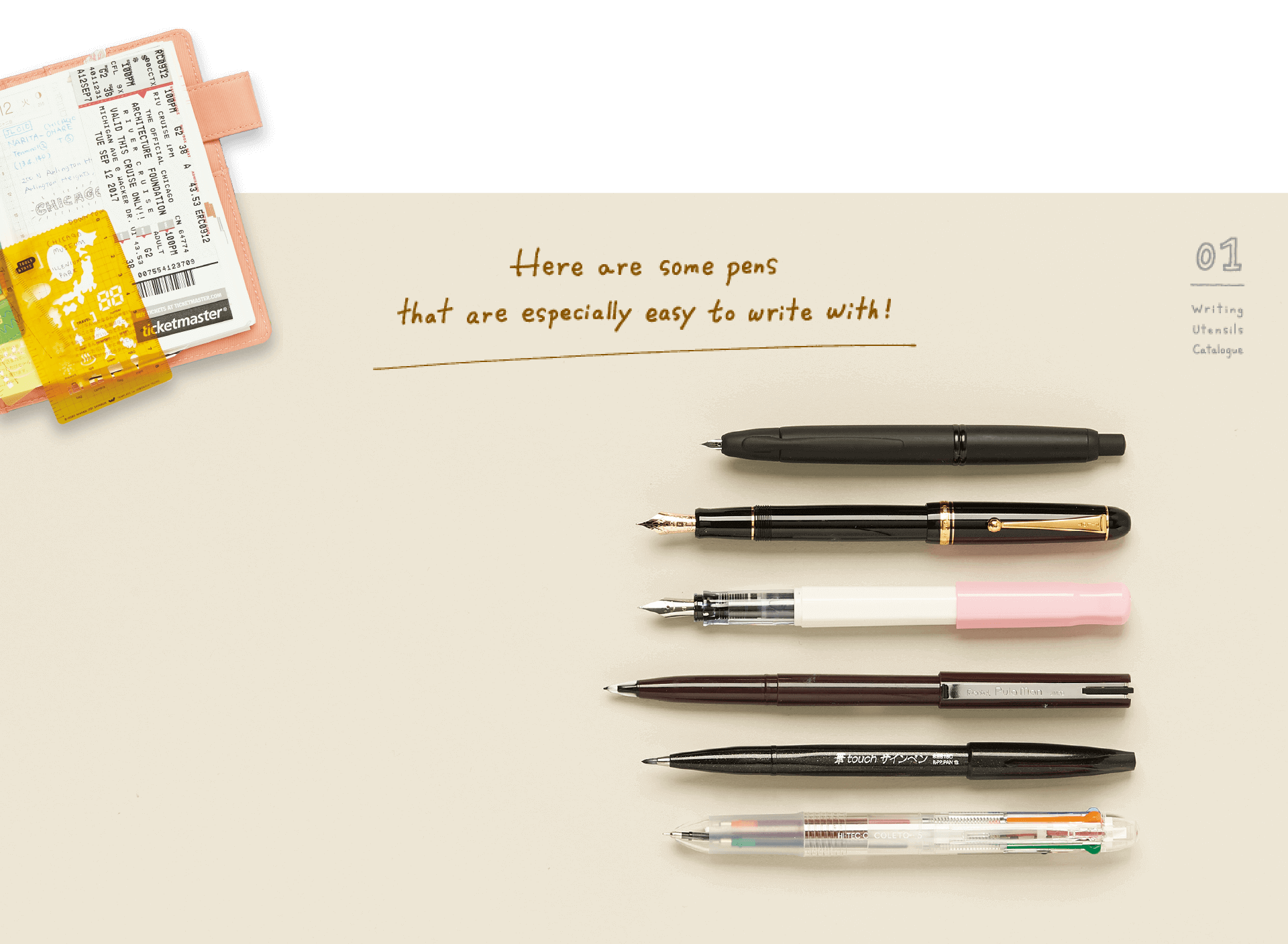 Here are some pens that are especially easy to write with!