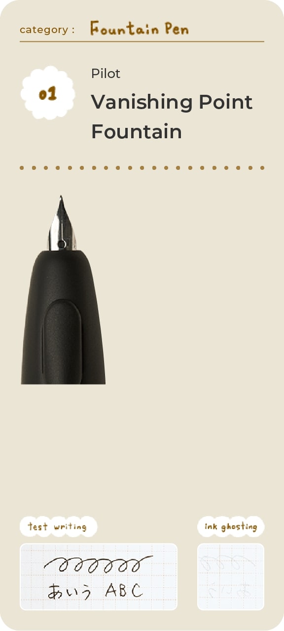 Pilot Vanishing Point Fountain