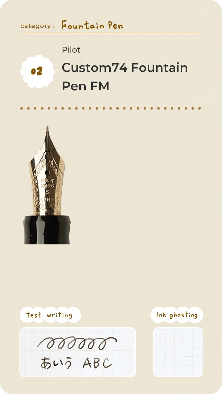 Pilot Custom74 Fountain Pen FM