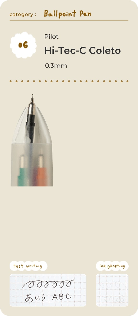 Pilot Hi-Tec-C Coleto 0.3mm