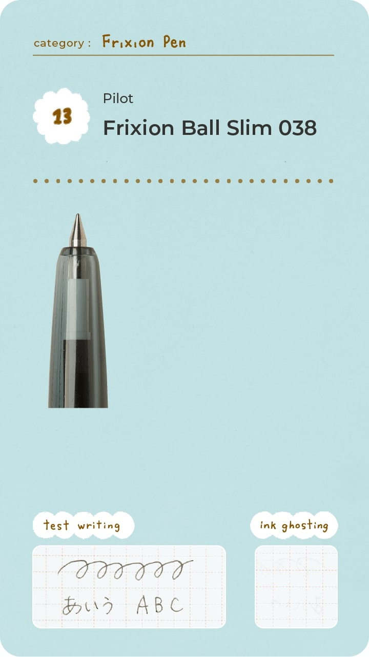 Pilot Frixion Ball Slim 038