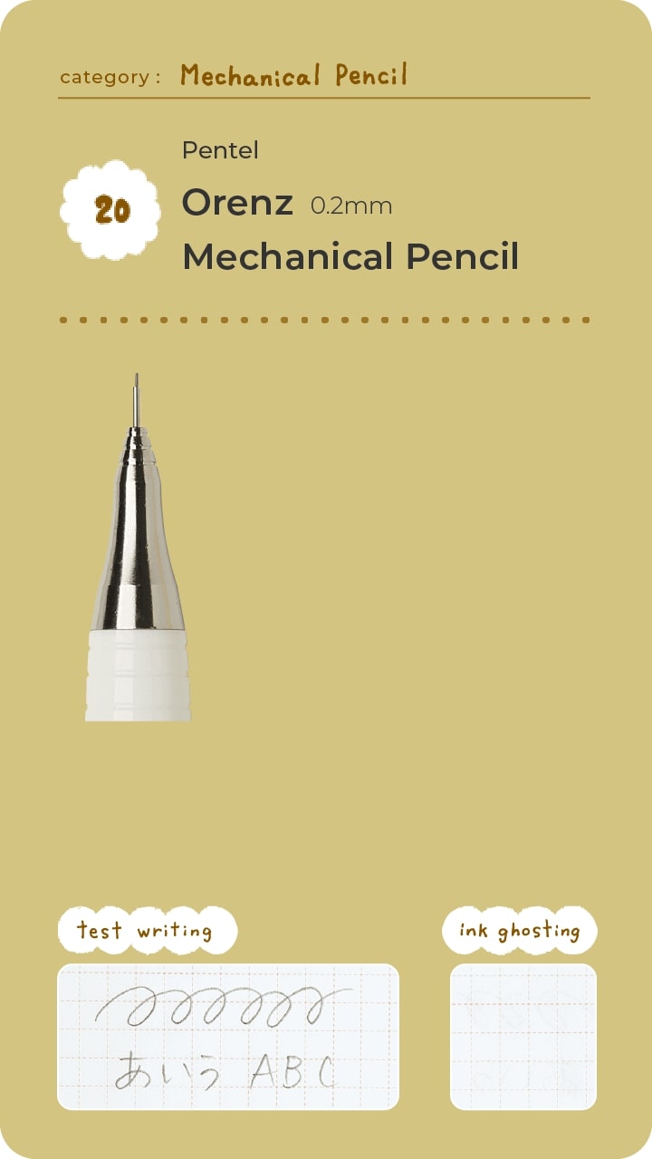 Pentel Orenz 0.2mm Mechanical Pencil