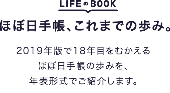 ほぼ日手帳 これまでの歩み