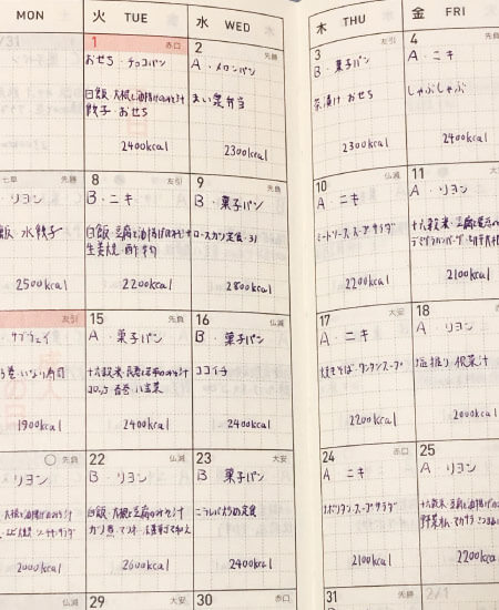 みんなのダイエット記録 ほぼ日手帳