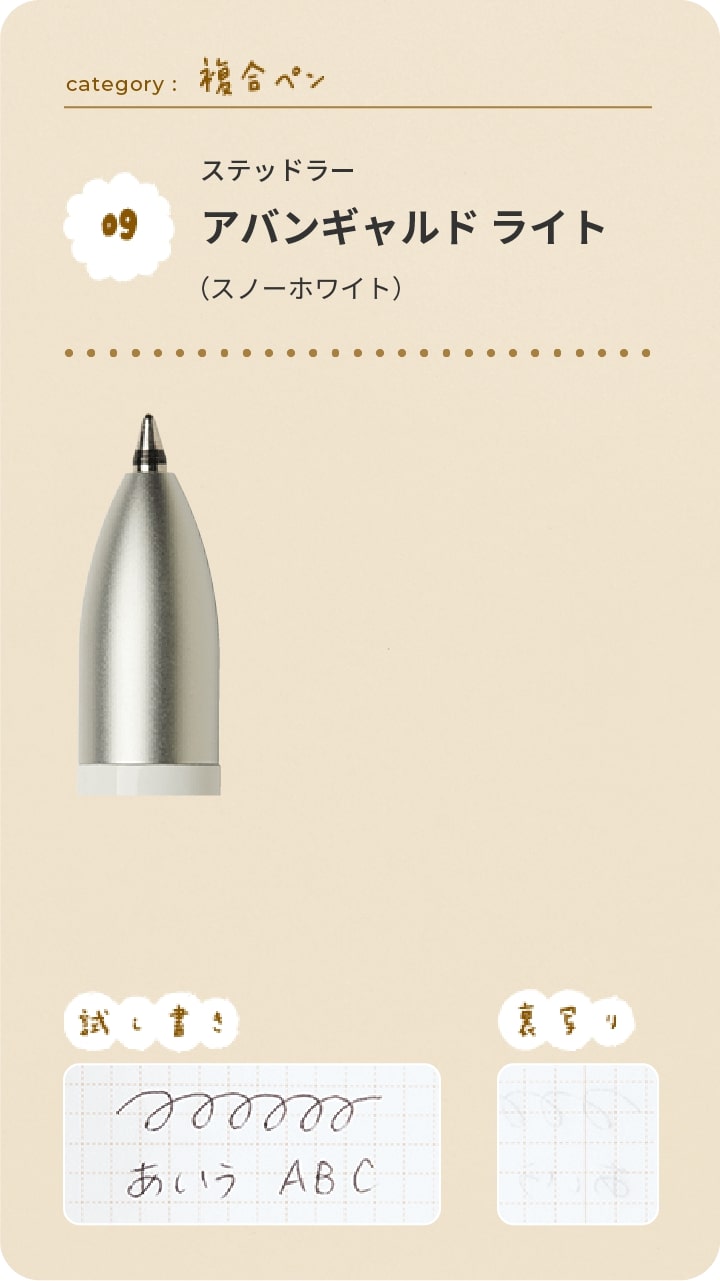 ステッドラー　アバンギャルド ライト（スノーホワイト）