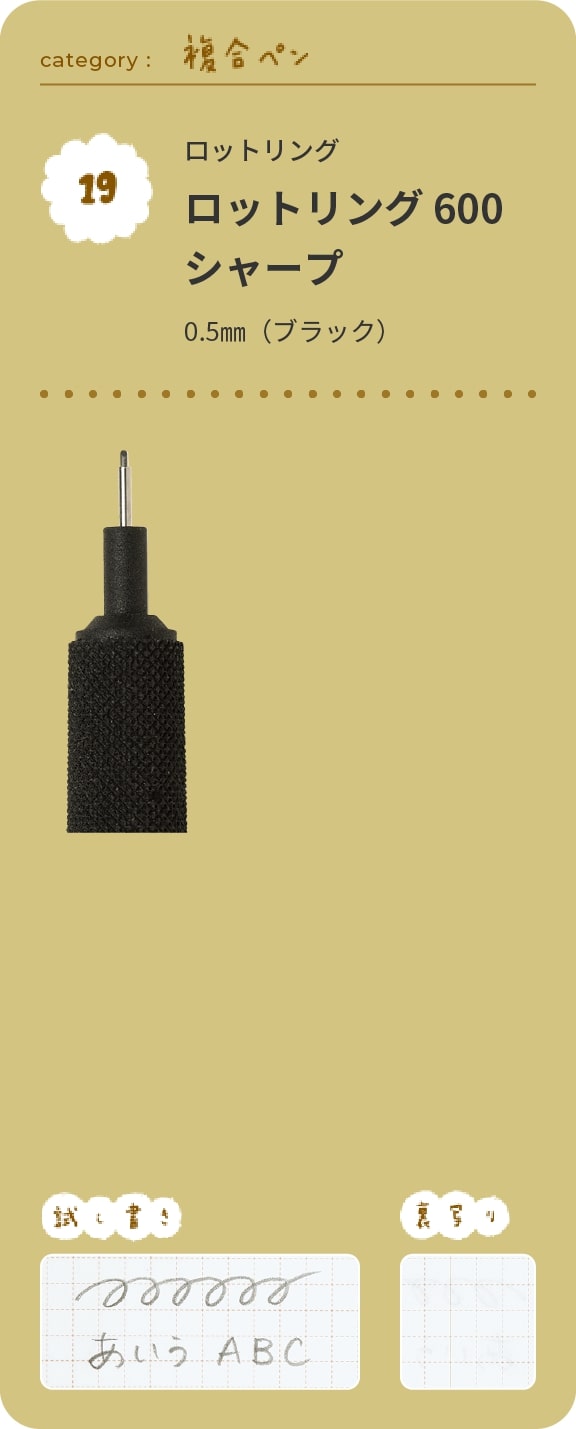 ロットリング　ロットリング 600 シャープ0.5㎜（ブラック）