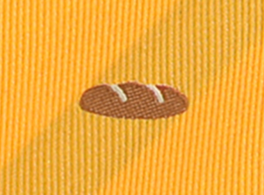 French Bread woven into the necktie material