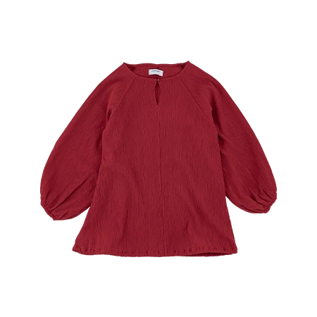 ONI YORYU ブルームギャザーブラウス Flame