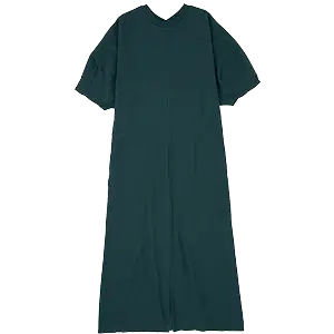 ソフトパフTEE ドレス Forest Green