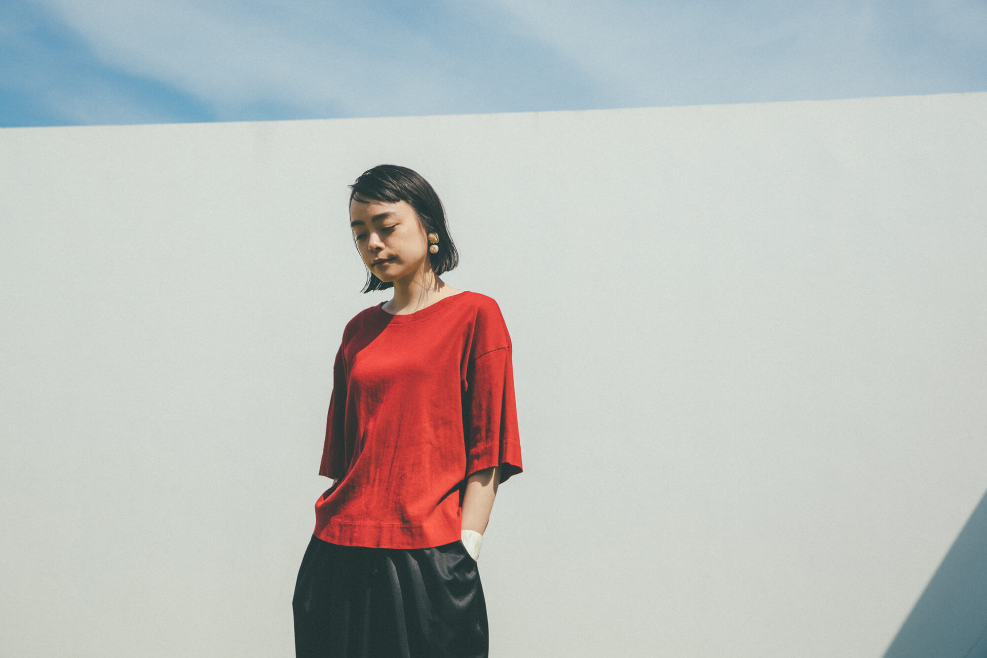 【日本未発売】トップスBIG Tシャツ - 轟木節子がつくる、気持ちのいい服。BIWACOTTON - ほぼ