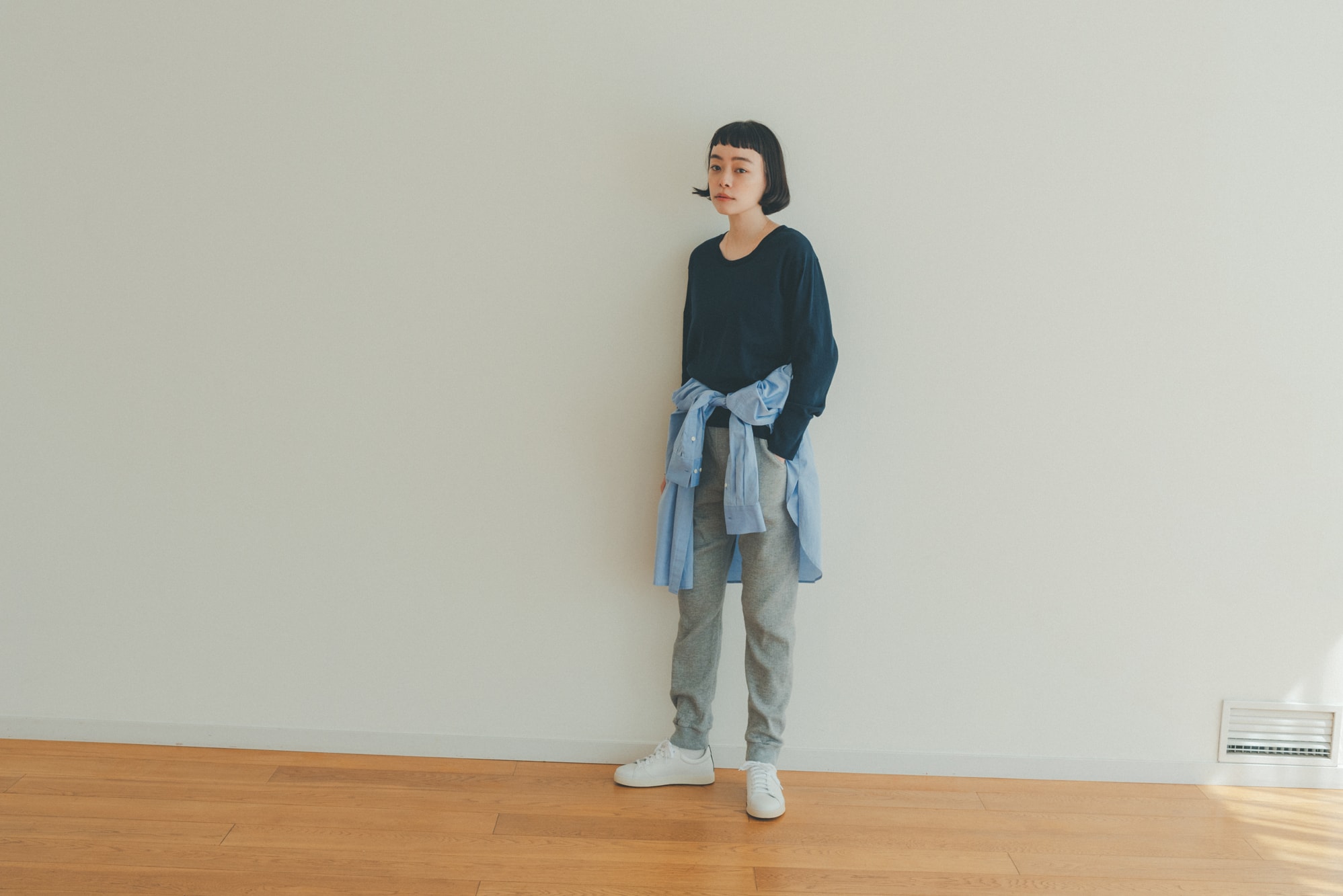 【日本未発売】トップスクルーネックロングスリーブ - 轟木節子がつくる、気持ちのいい服
