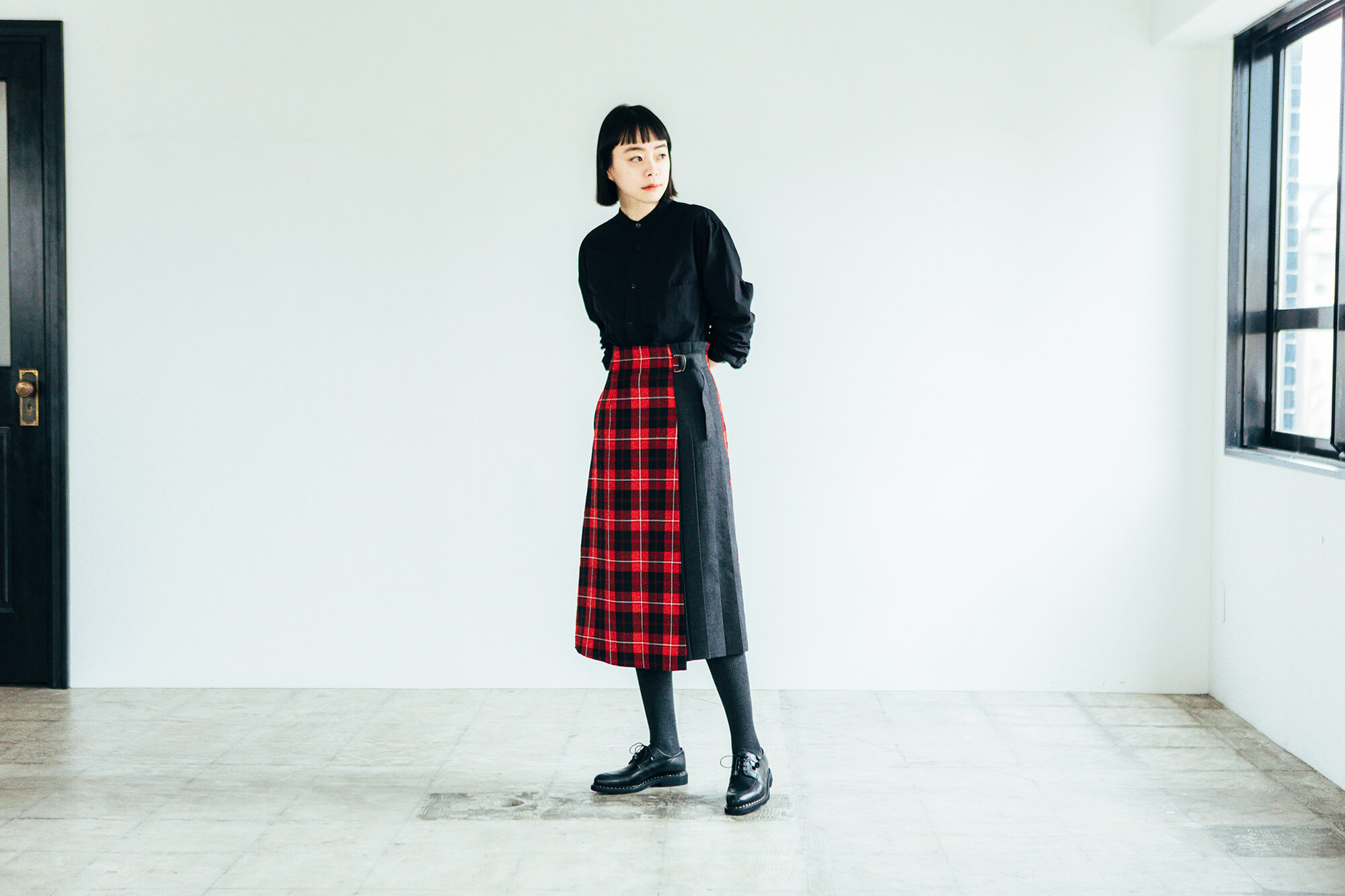 ロキャロン スカート（Cunningham）M - 轟木節子がつくる、気持ちの