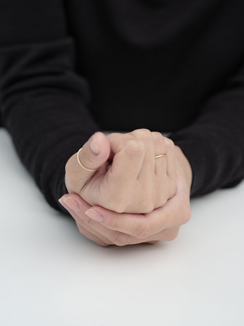 ひとさじのジュエリー une pincée Gold Collection - vapeur - | プレーンリング の画像１