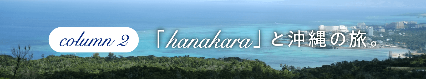 ＜コラム２＞「hanakara」と沖縄の旅。