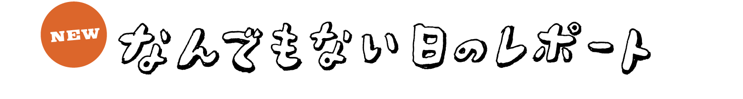 なんでもない日のレポート