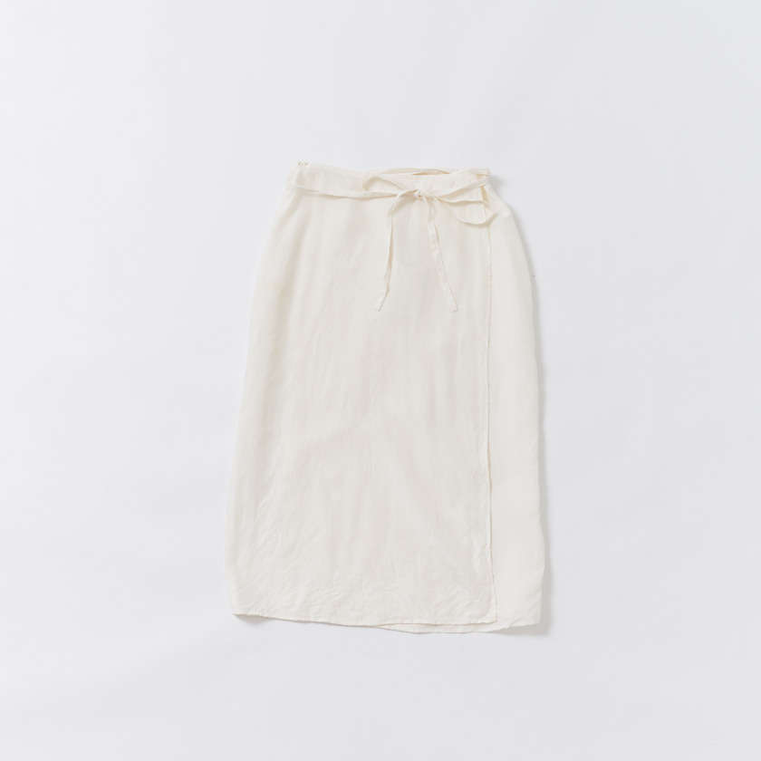 シルクラップスカート（ホワイト）