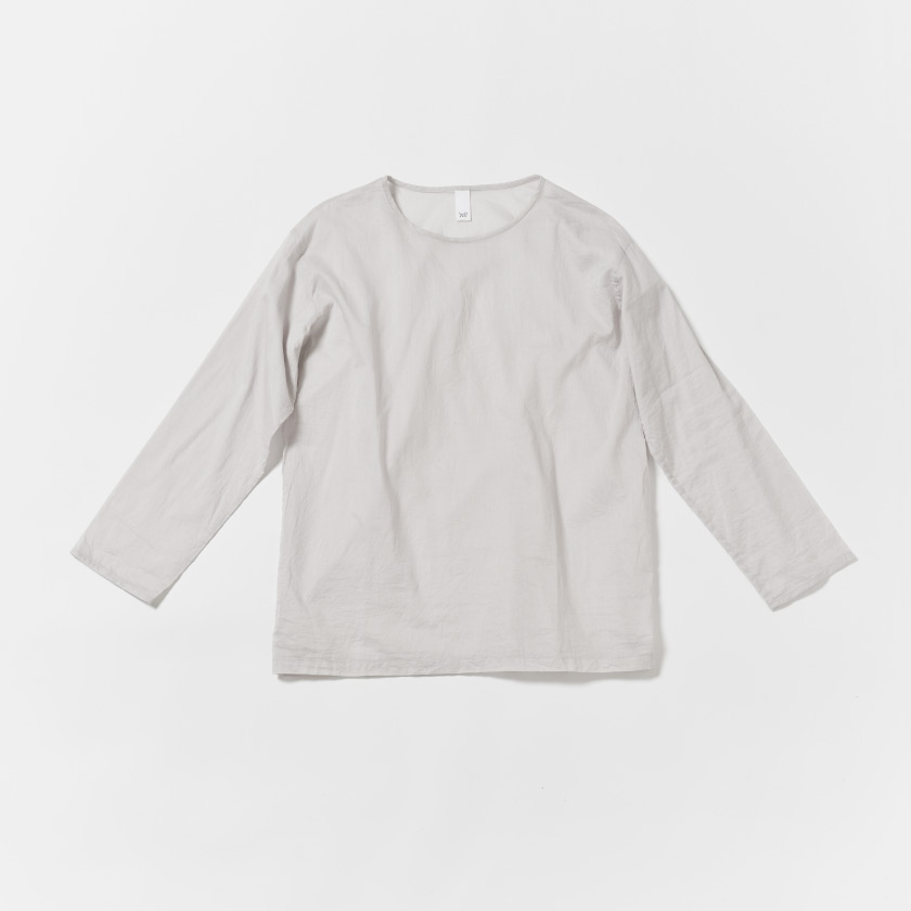 シンプルブラウス（ライトグレー）