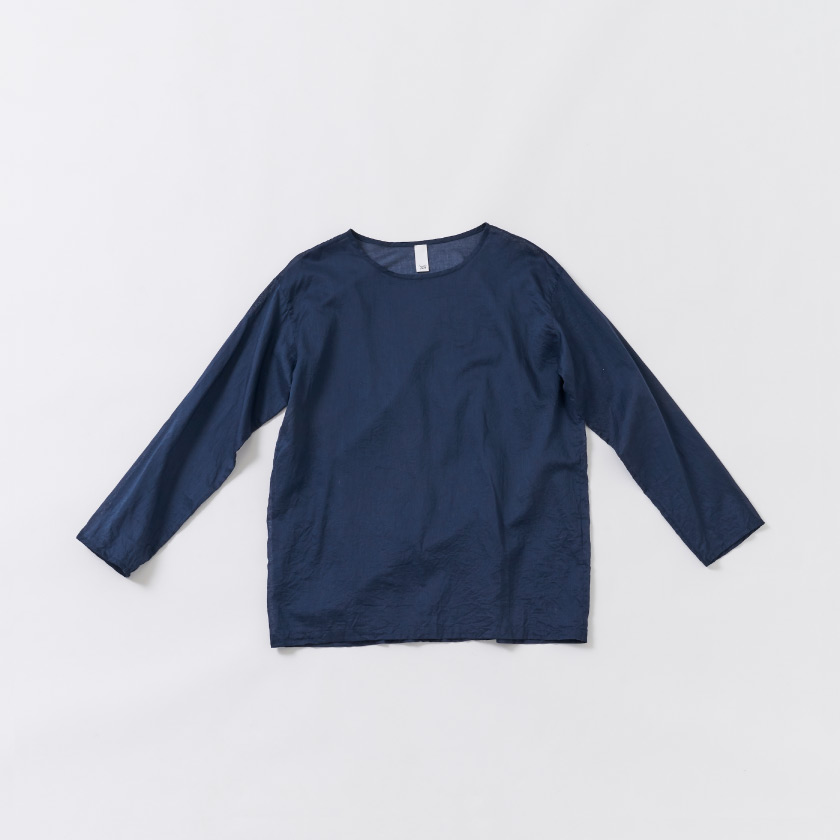 シンプルブラウス（ネイビー）