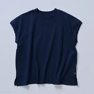 夏サラ モックネック ミッドナイト