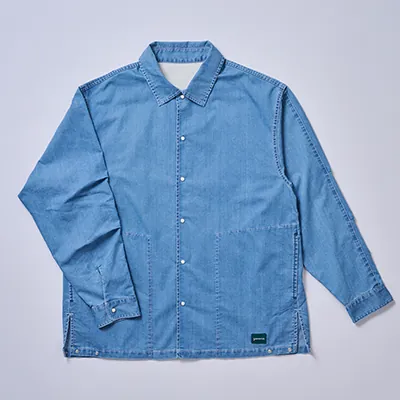 kazeシャツ ライトブルーデニム