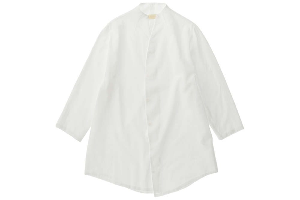 【美品】TALK TO ME藍染タックギャザートップス　ブラウス　池邊祥子さん 美品】TALK TO ME藍染タックギャザートップスブラウス池邊祥子さん